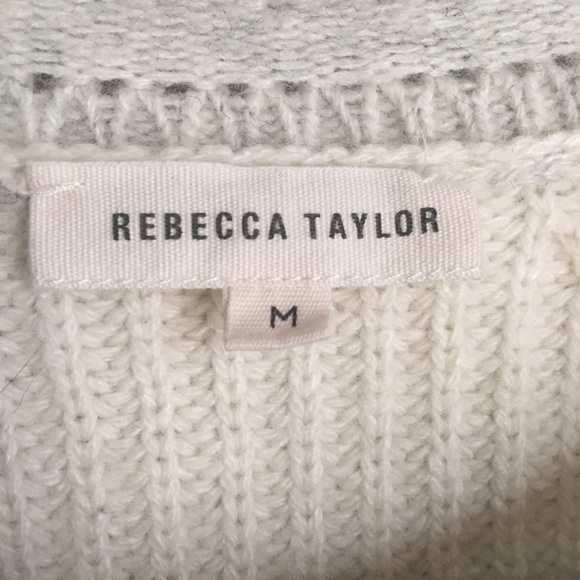 Rebecca Taylor Zip-Side Knit Pullover Sweater - Picture 7 of 8